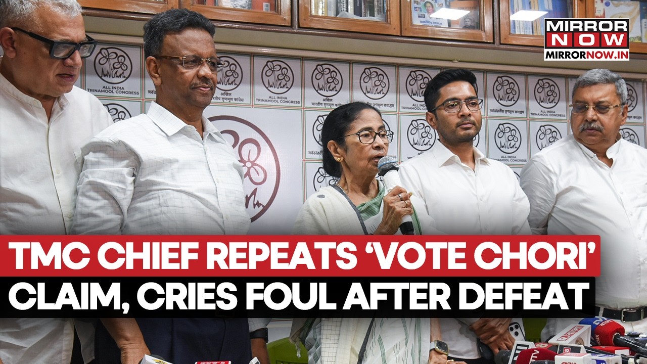 TMC Chief Mamata Banerjee Repeats &ldquo;Vote Chori&rdquo; Claim After BJP Defeats In Bengal Elections