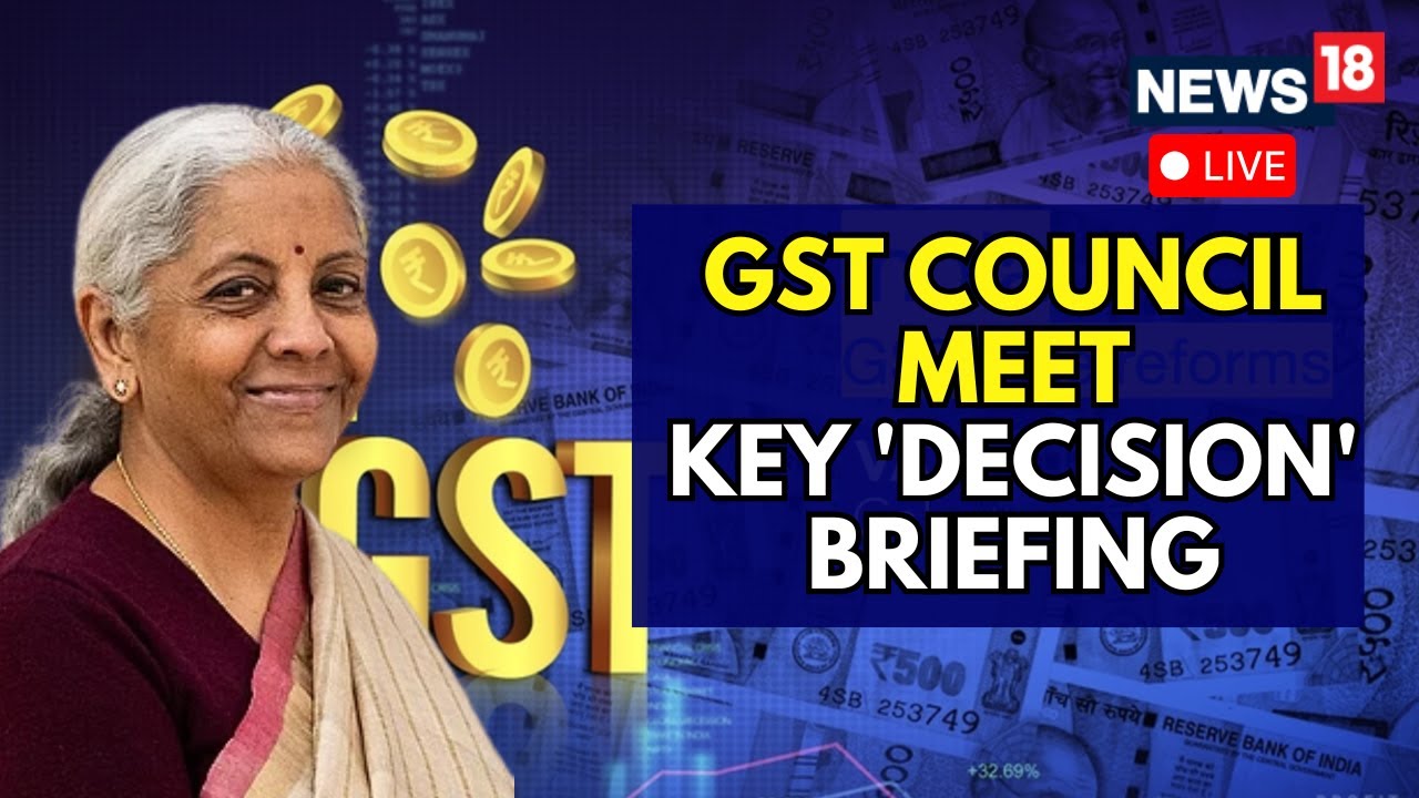 GST Council Meeting LIVE: Everyday Goods Like Shoes And Clothes To Get Cheaper | Big Announcement