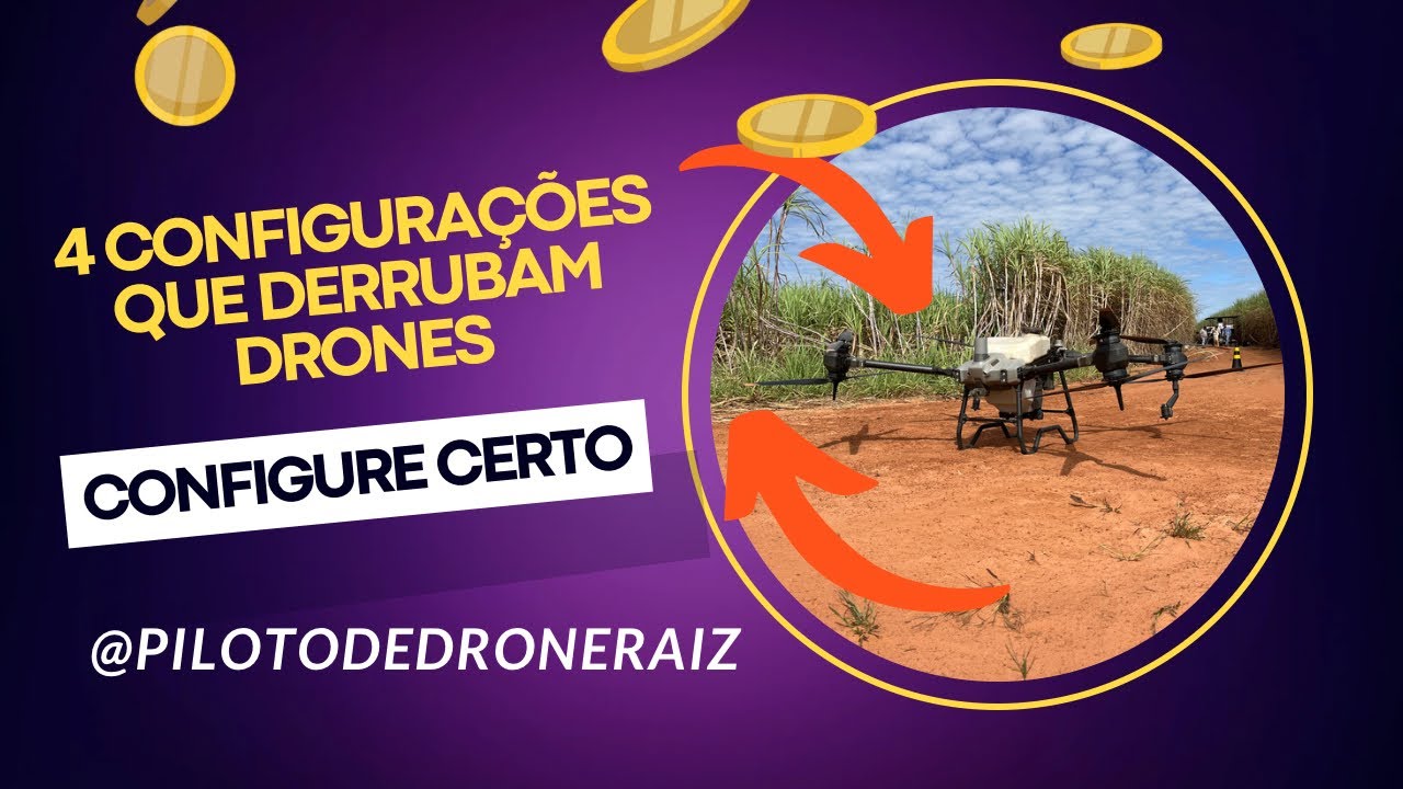 4 configurações que derrubam Drones