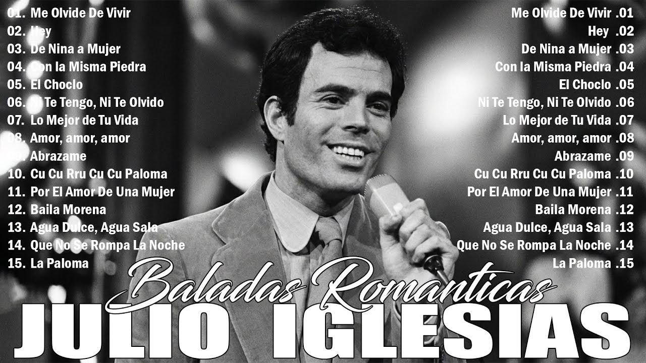 Julio Iglesias Grandes Exitos - Letra Supa Romantica - Las Mejores Canciones De Julio Iglesias