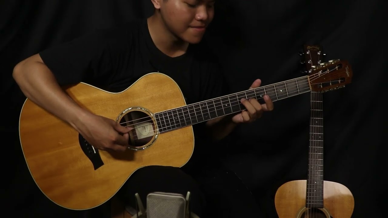 GTGuitarshop - Small Body Size Comparison ( Martin 000-M, Taylor GC8, Thuan PSM 10th)