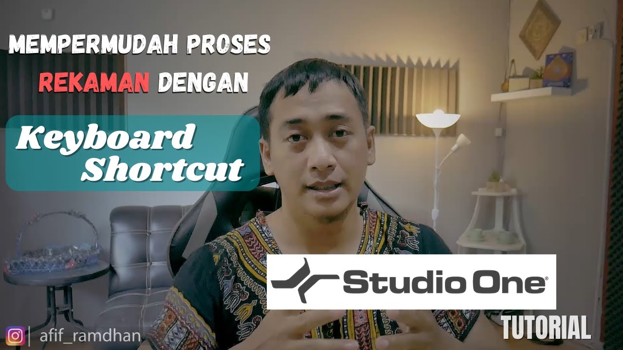 STUDIO ONE TUTORIAL || KEYBOARD SHORTCUT ( mempercepat proses rekaman )
