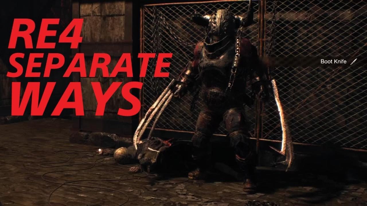 Resident Evil 4 separate ways hard core mode gameplay in PlayStation 5