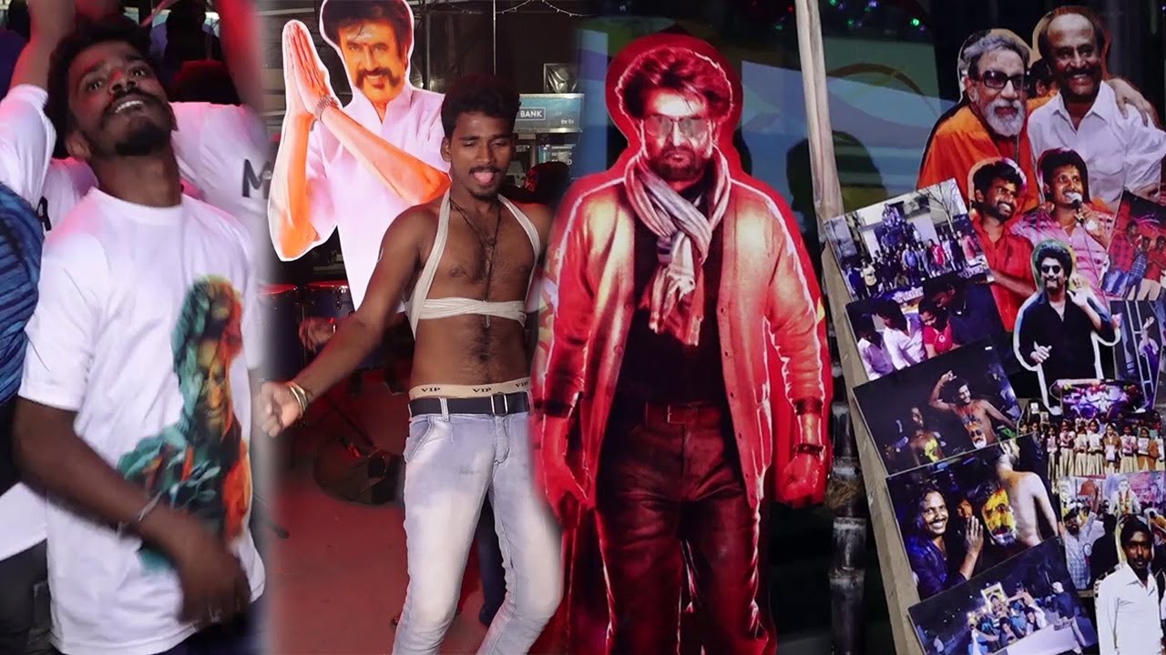 Rajinikanth Fans CRAZY Celebrations For First Day First Show Of 'Petta'
