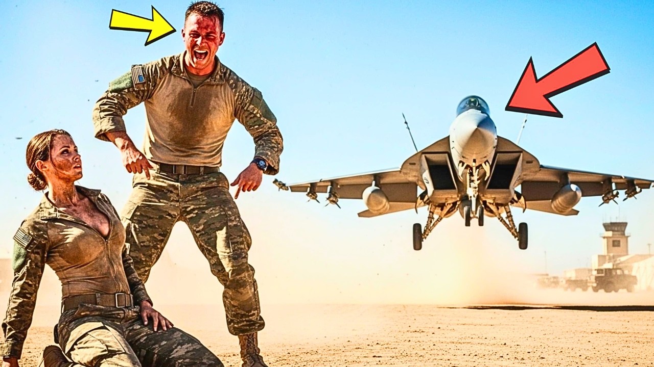 „Du gehörst auf den Boden!“, lachte ein Soldat — bis hinter ihm Ihr Kampfjet landete