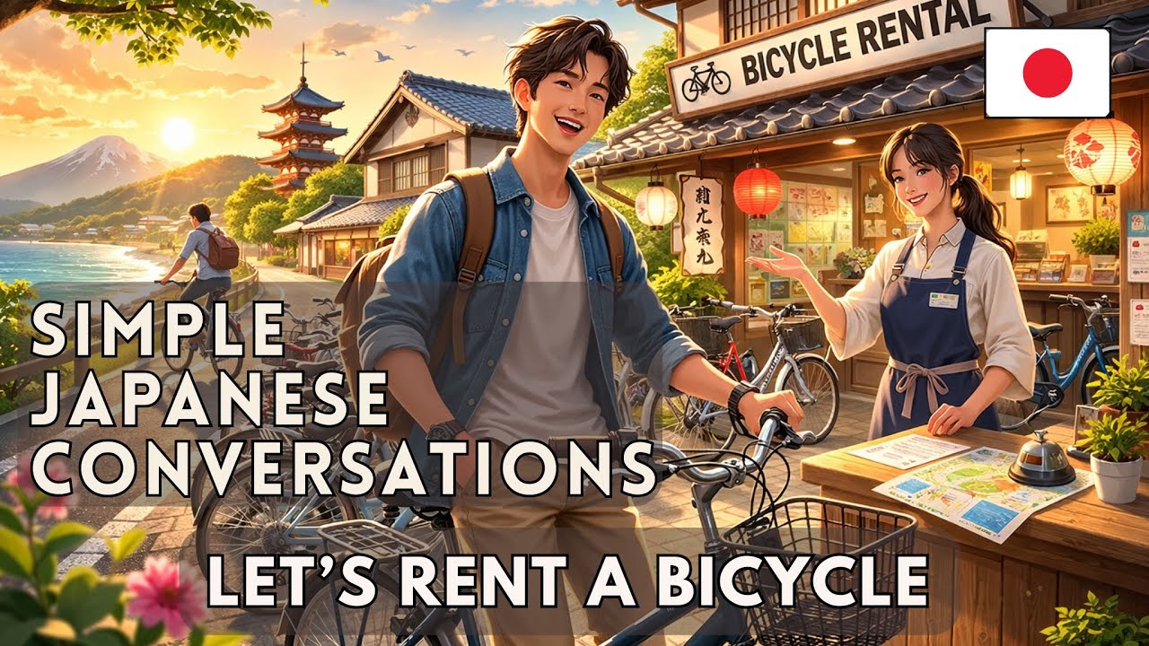 Renting a Bicycle | 2 MIN Listening Practice (N5-N4)