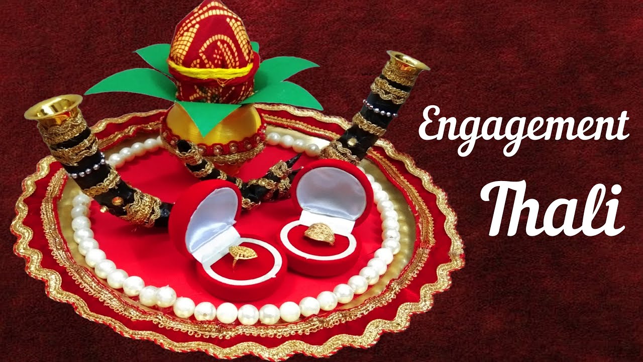 Royal Traditional Engagement thali decoration | Engagement ring tray decoration | Engagement thali