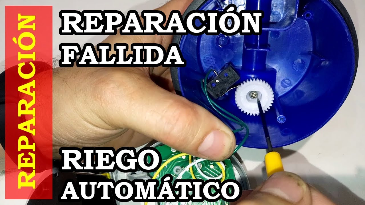 Reparación fallida de Temporizador de riego automático con fuga de agua. 100