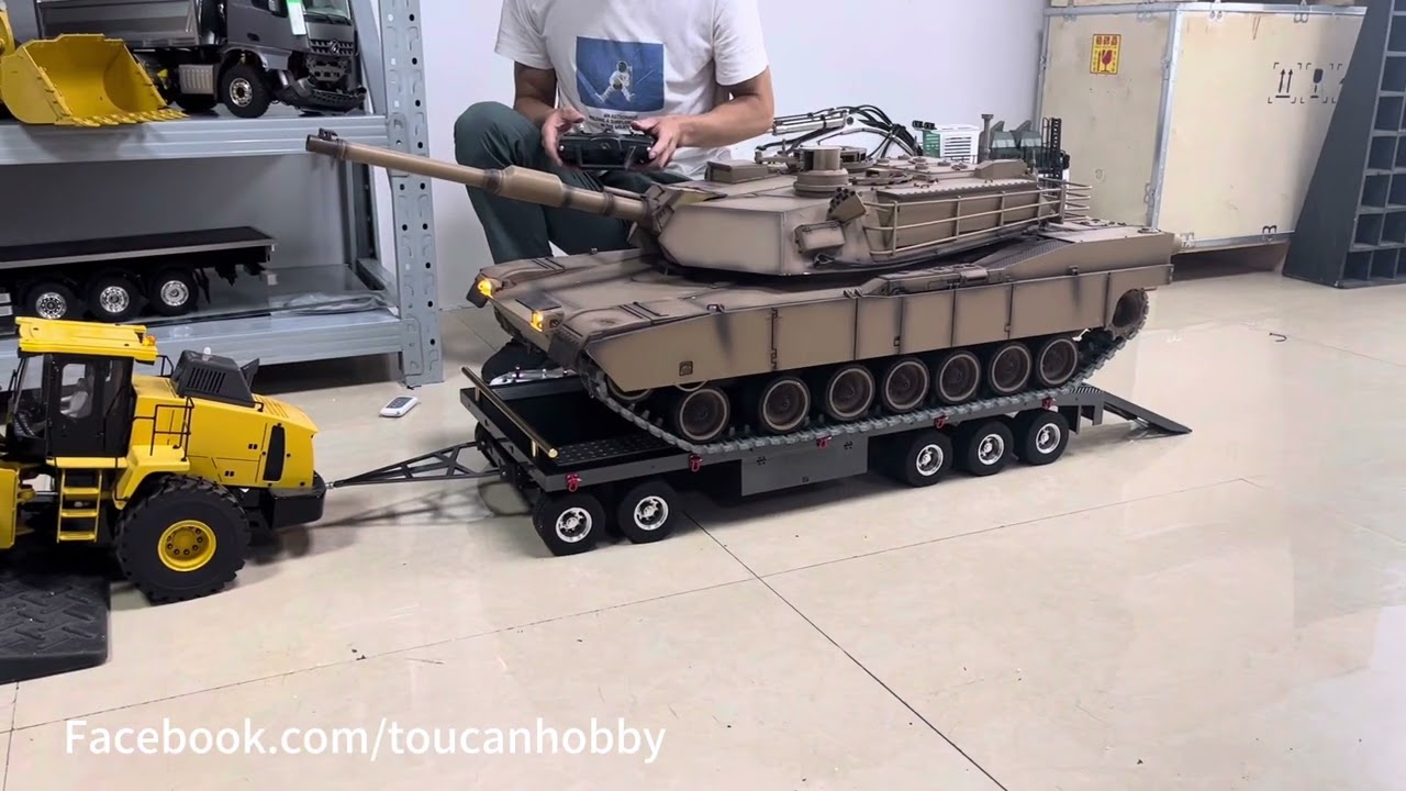 HL 1/8 full metal M1A2 abrams can be 360 degrees turret, are doing test now😎