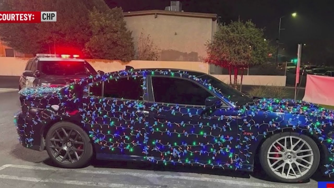 CHP issues warning against holiday lights on vehicles