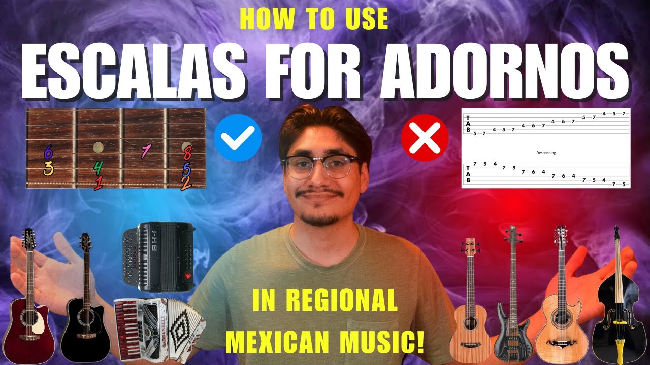 How to use the Escalas/Scales to do Adornos in Regional Mexican Music! Any Instrument, Any Tono/Key!