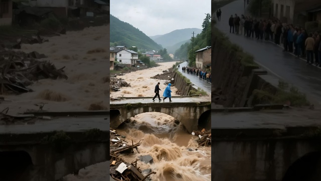 Bridge Collapses in Seconds &ndash; Flash Flood Caught on Camera!