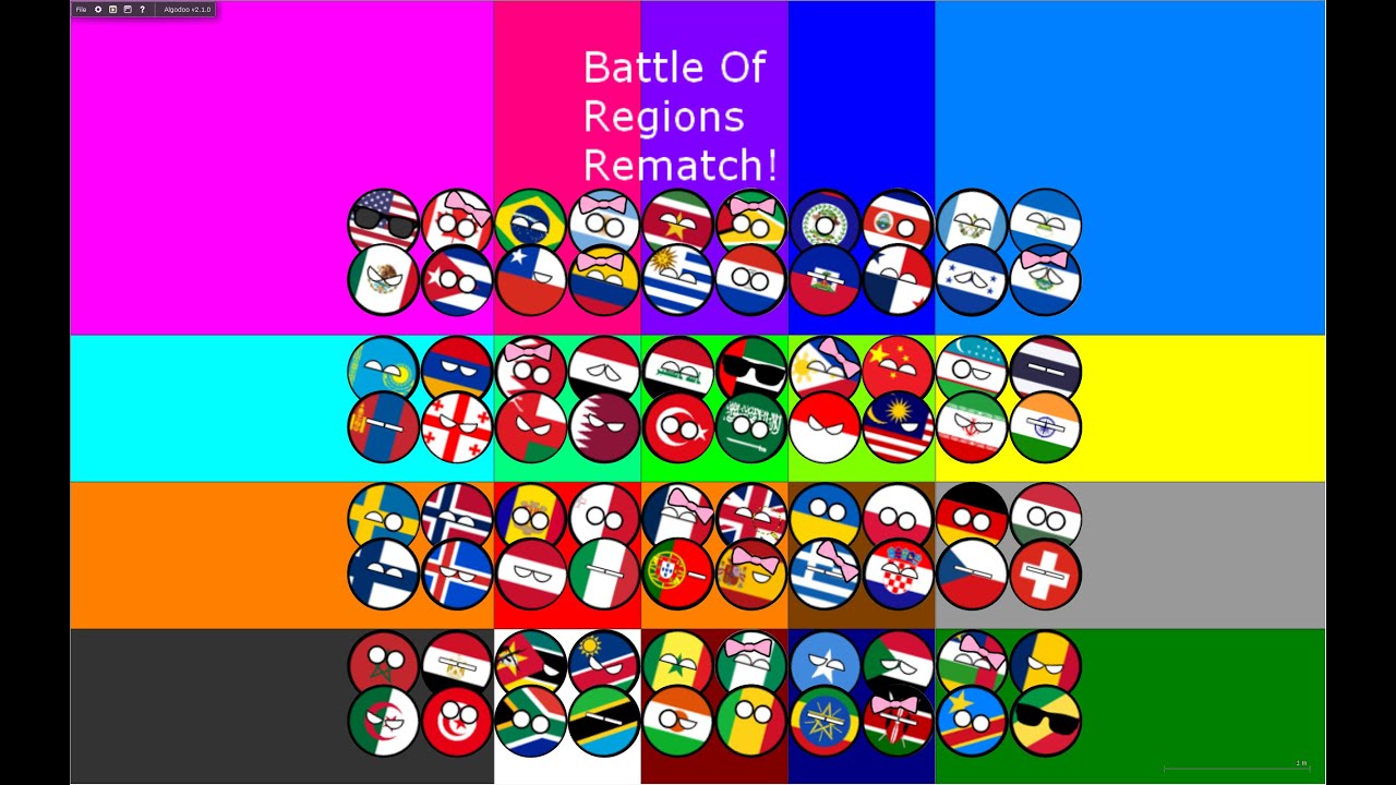 Marble race Battle Of Regions Rematch! (80 countryballs)