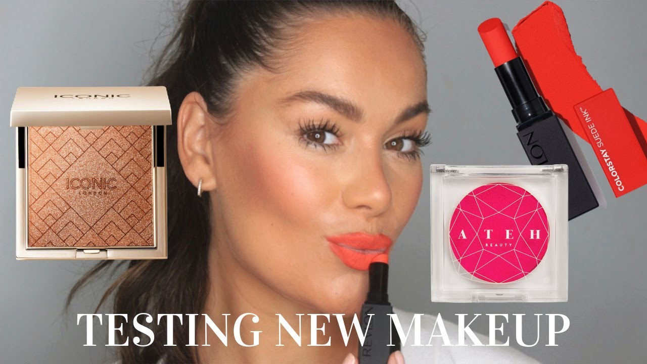 TESTING NEW IN MAKEUP - ATEH BLUSH, ICONIC CHEEK GLOW, REVLON SUEDE INK