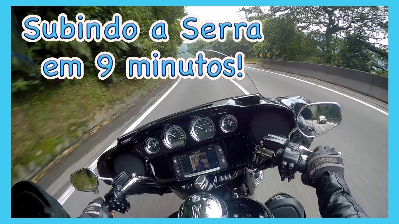 Subi a Serra em 9 minutos Via Anchieta de Harley Electra Glide Ultra Limited