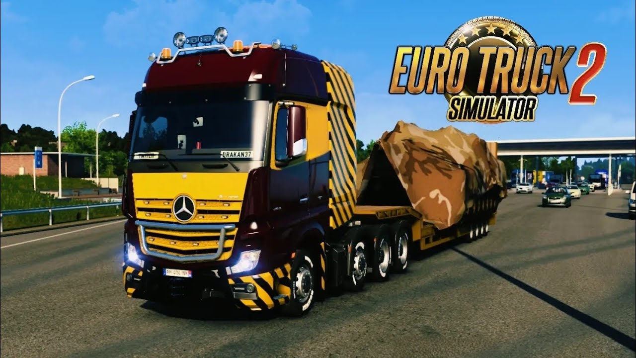 ETS2 - Transporto Un Tanque Leopard De 35 Toneladas Desde Ginebra A Mahón Con El Mercedes New Actros