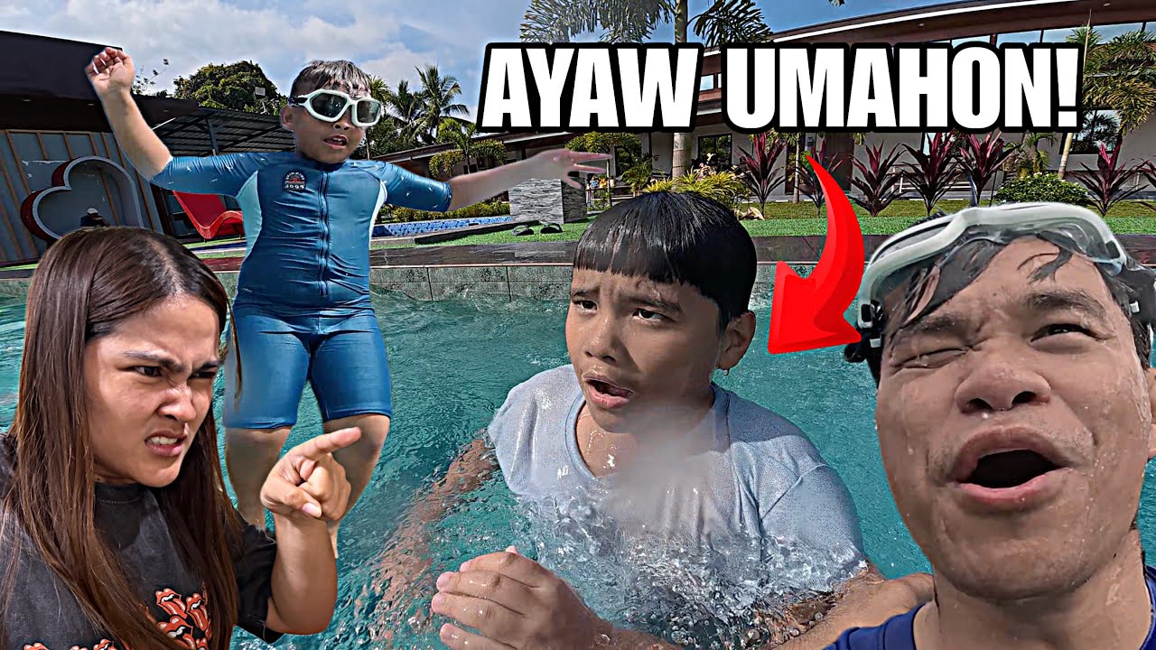 Ayaw na Umahon sa pool ni Andrake at William! Lagot kay MAMA!