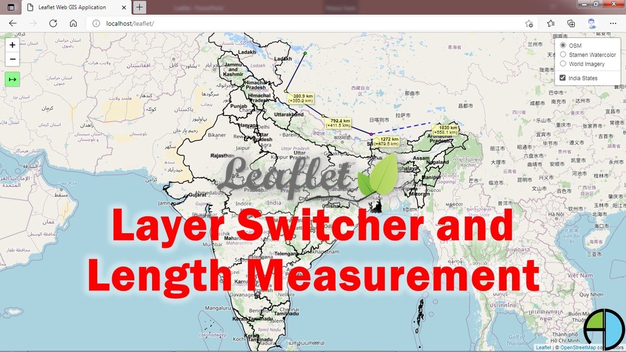 Layer Switcher and Measure in WebGIS application
