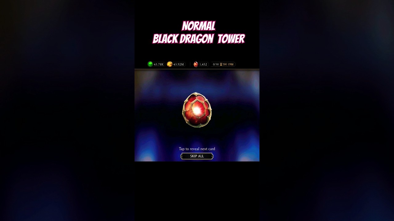 Boss 200 ⚡️ Normal Black Dragon Tower Reward-Mk Mobile