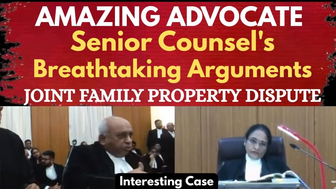 #brilliant: Senior Counsel's Roaring Arguments In The Joint Family Property Dispute | legalcourts
