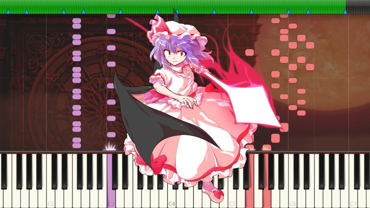 【東方ピアノ】亡き王女の為のセプテット【東方紅魔郷】