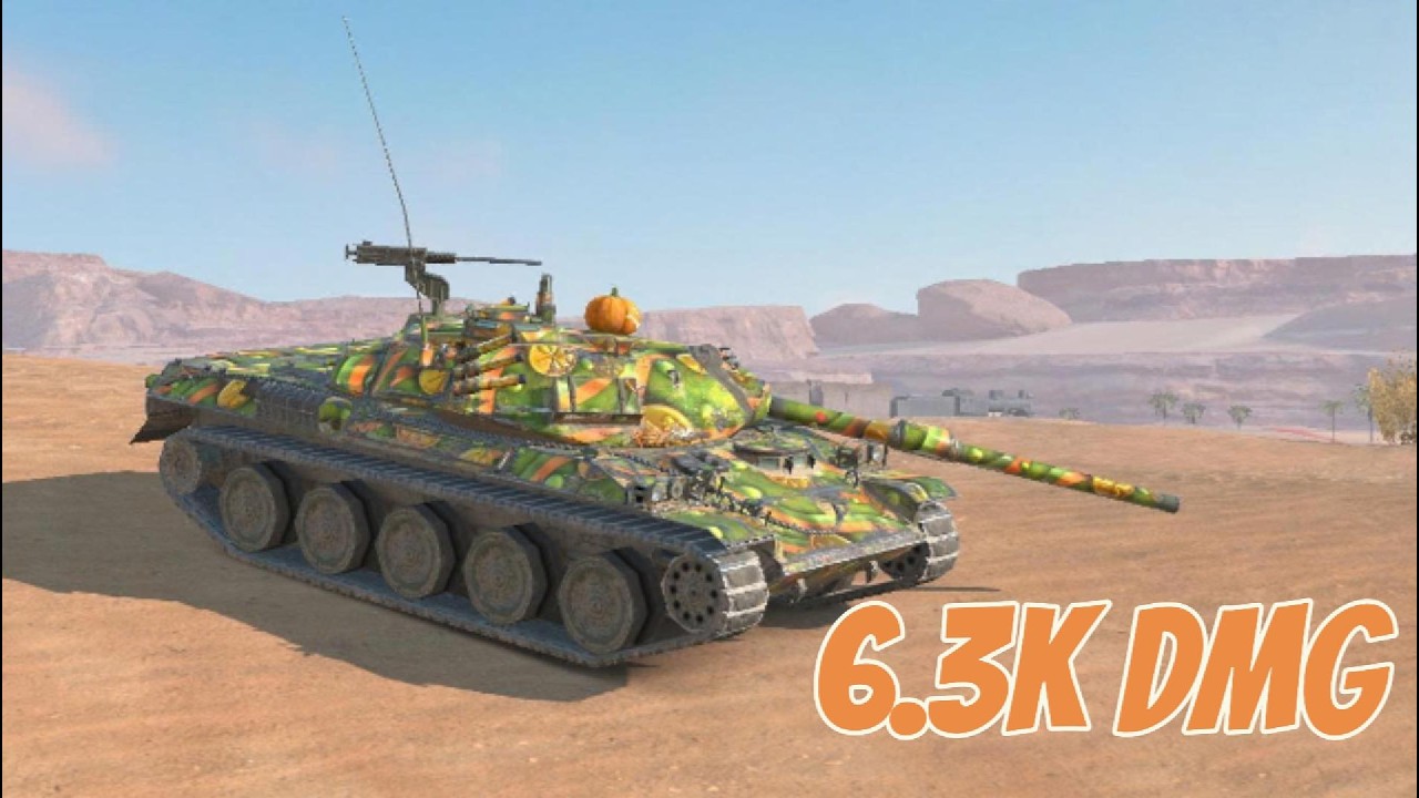 WoT Blitz Best Replay ● STB-1 ● 6.3K DMG ● 5 KILLS ● ACE TANKER