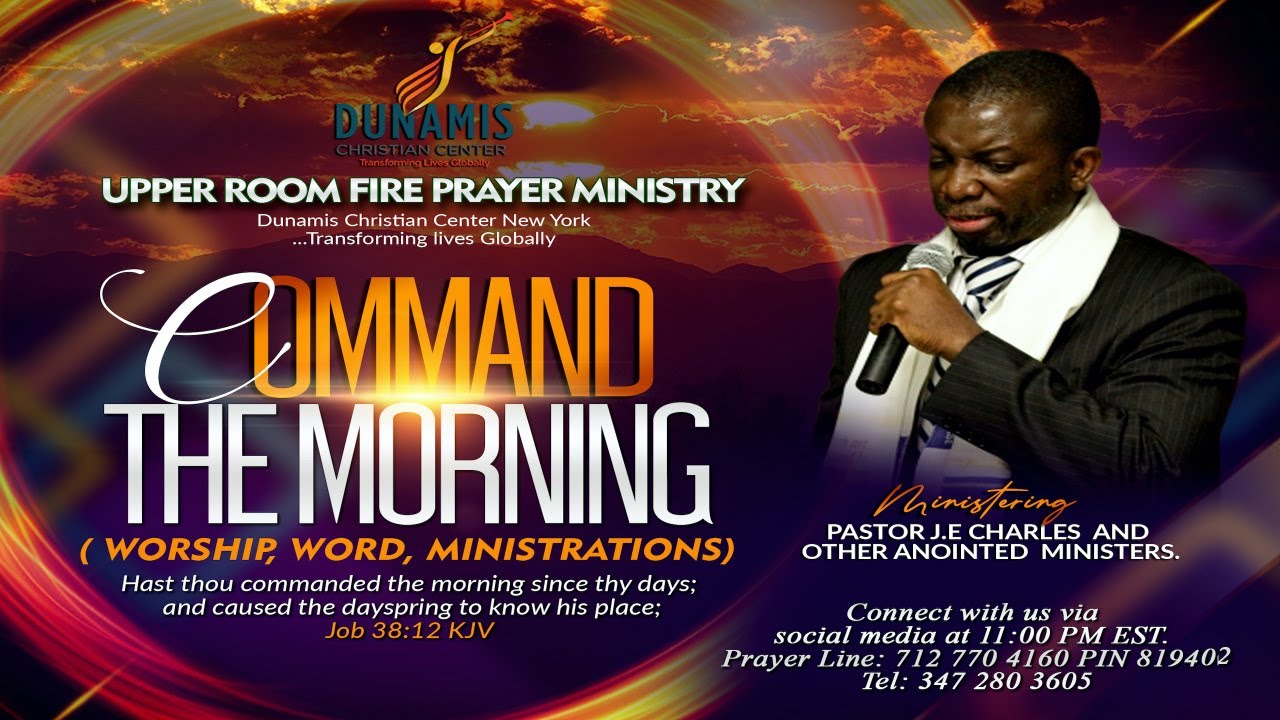 Special Commanding Your Morning for 08-09 with Pastor J.E Charles | Job 38: 12-13