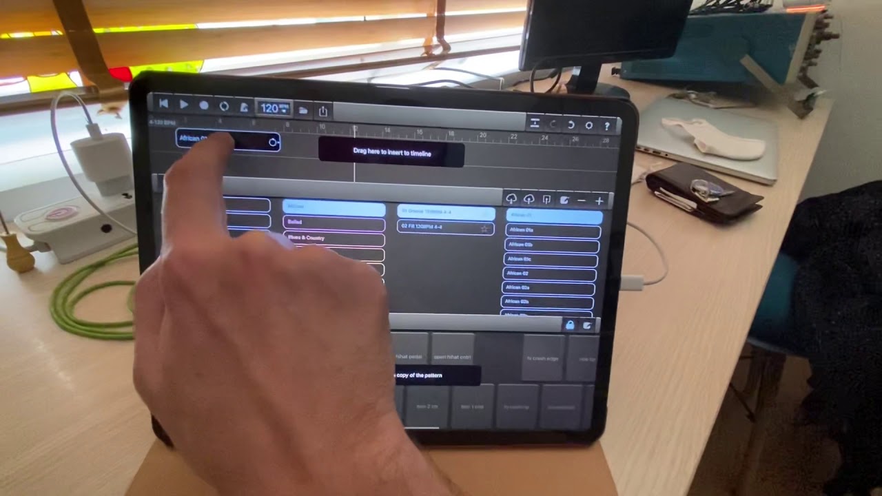 How to connect Drum Session to GarageBand via Inter App Audio (IAA)