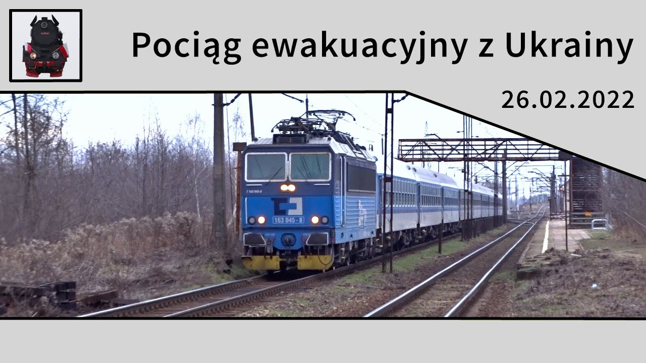 Pociąg ewakuacyjny z Ukrainy do Bohumína oraz składy towarowe w Kędzierzynie-Koźlu Azotach