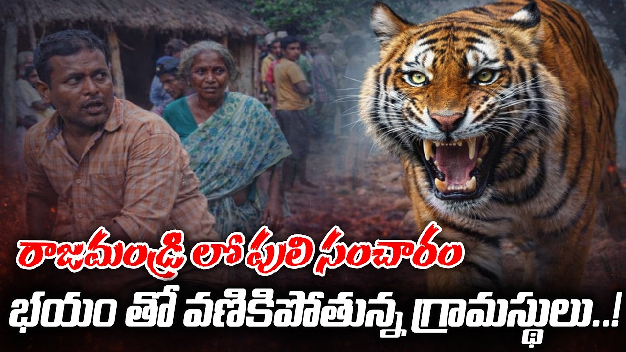 రాజమండ్రి లో పులి సంచారం..! భయంతో వణికిపోతున్న గ్రామస్థులు | Rajahmundry Tiger Alert | @BRK Lawyer