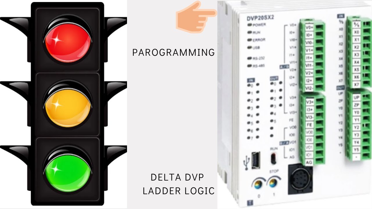 Traffic Light Parogramming | Delta Dvp |AutoLogic plc