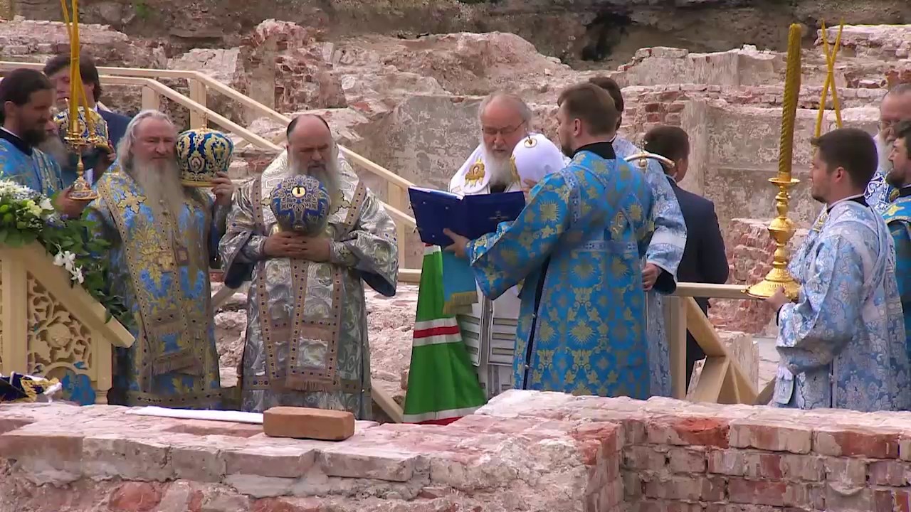 Чин закладки собора на месте обретения Казанской иконы Божией Матери