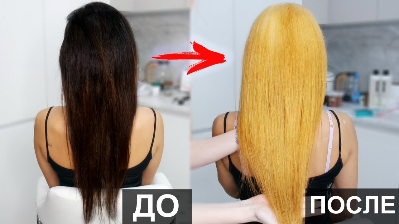 Из ЧЁРНОГО в БЛОНД в домашних условиях/ Что стало с ВОЛОСАМИ??? #SilenaSway_Силена Вселенная