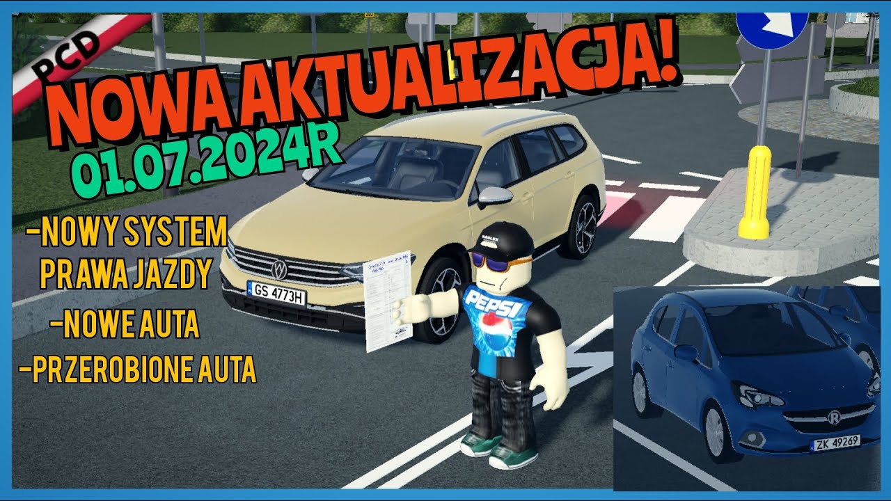 NOWA AKTUALIZACJA W PCD - NOWY SYSTEM ZDAWANIA PRAWA JAZDY I NOWE AUTA - Polish Car Driving UPDATE