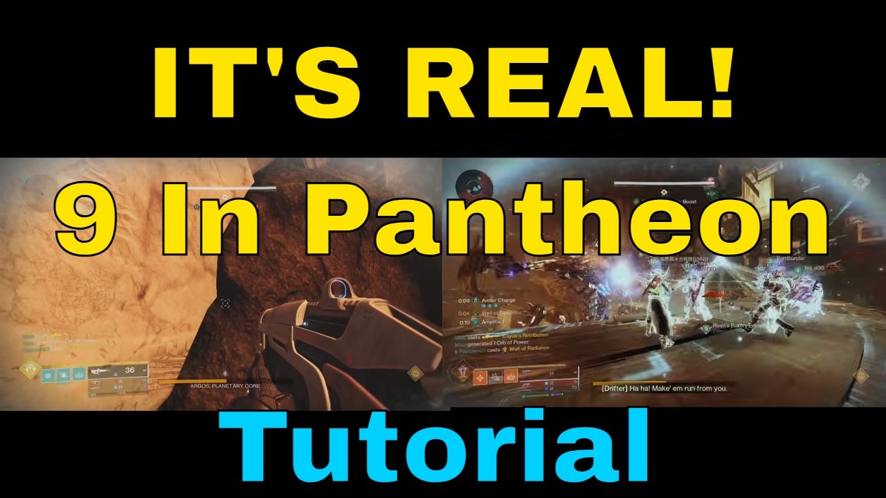 Its Real! 9 Player Pantheon Tutorial Glitch - Cheese Raid Encounters