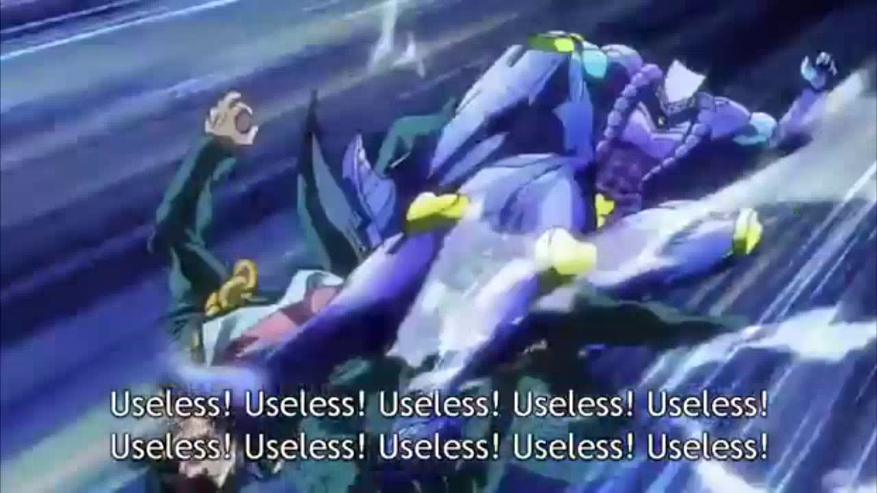 dio kicks jotaro for 5 minutes
