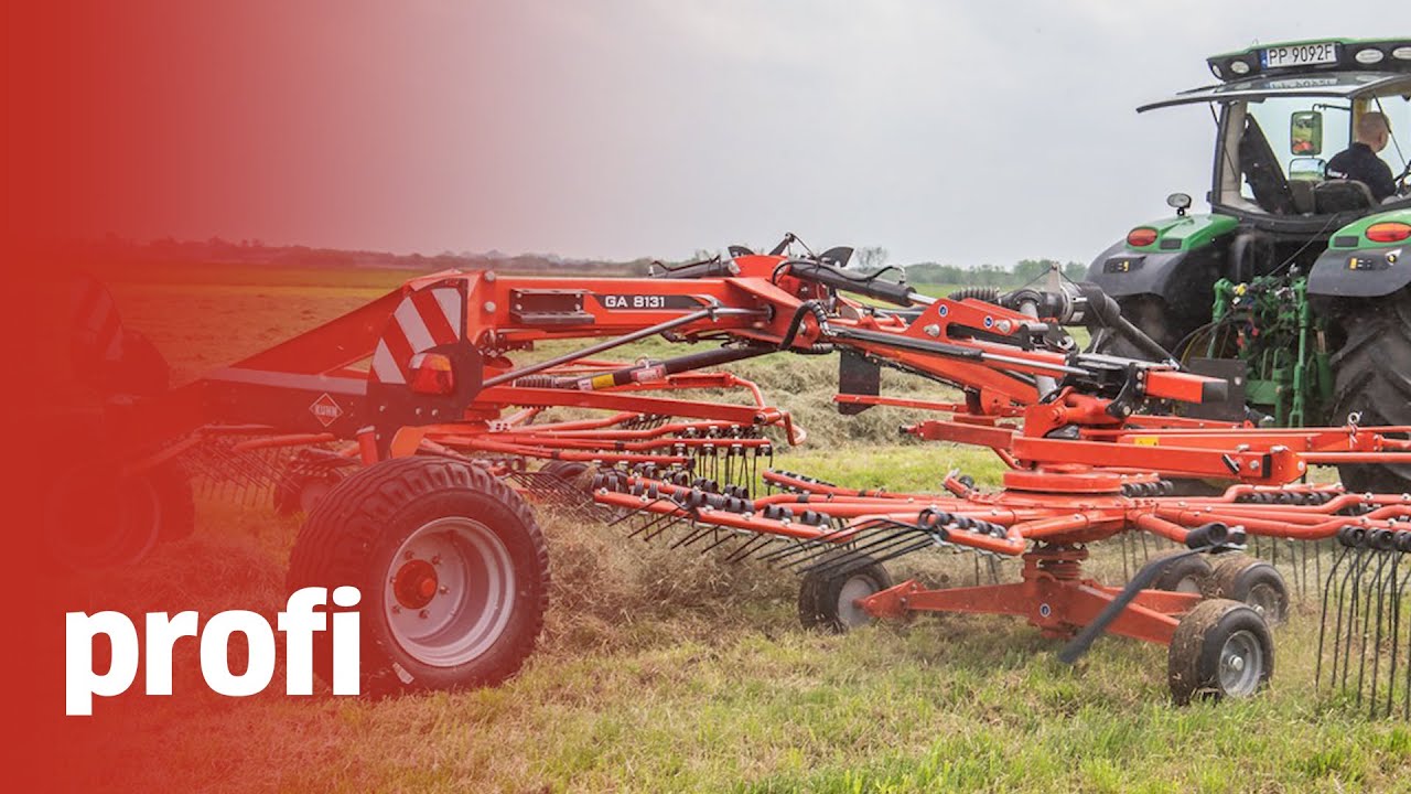 Premiera zgrabiarki GA 8131 na pokazach Kuhna