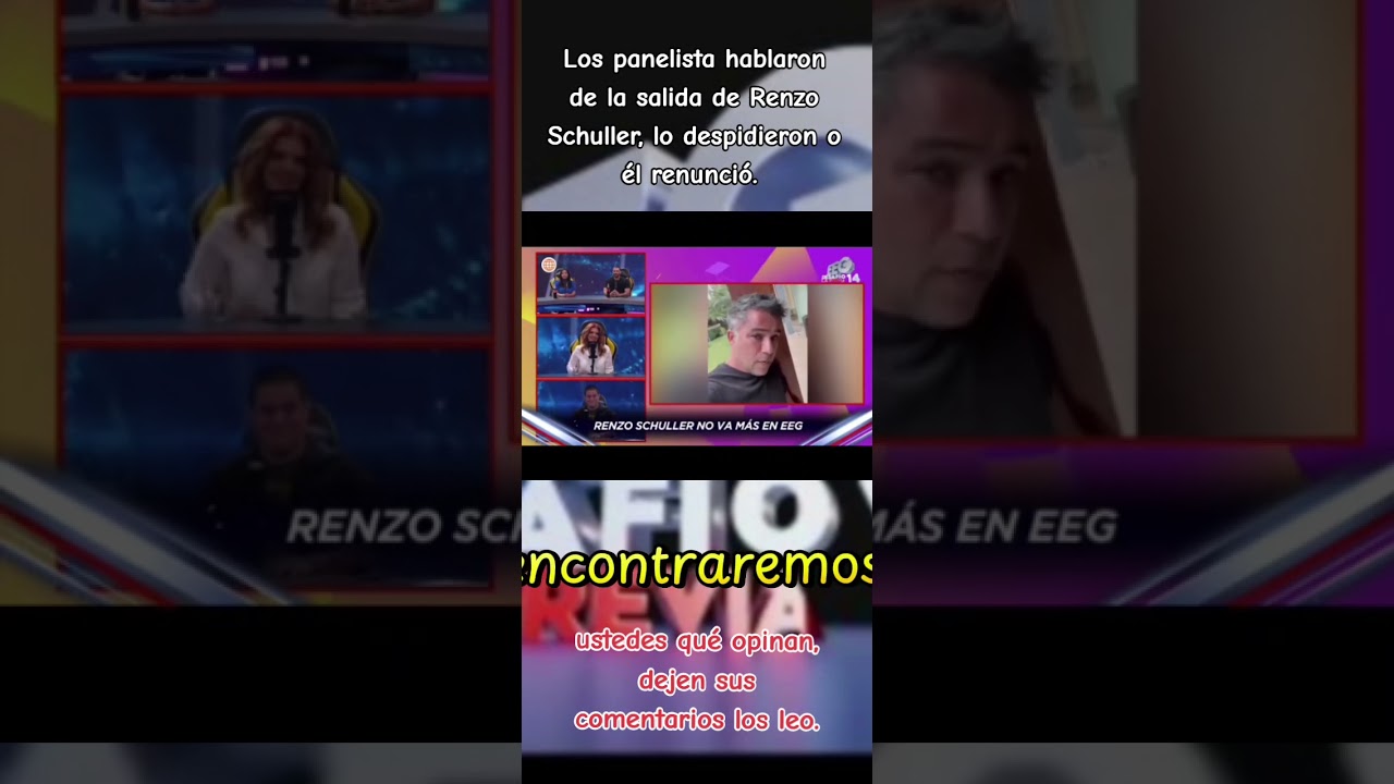 Los panelistas hablaron de la salida de Renzo Schuller 