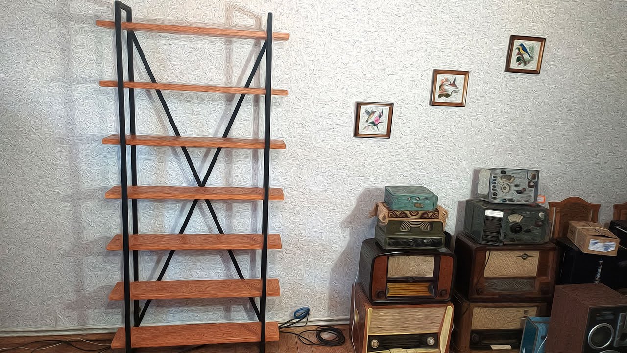 Стеллаж в стиле Лофт своими руками, мебель, этажерка