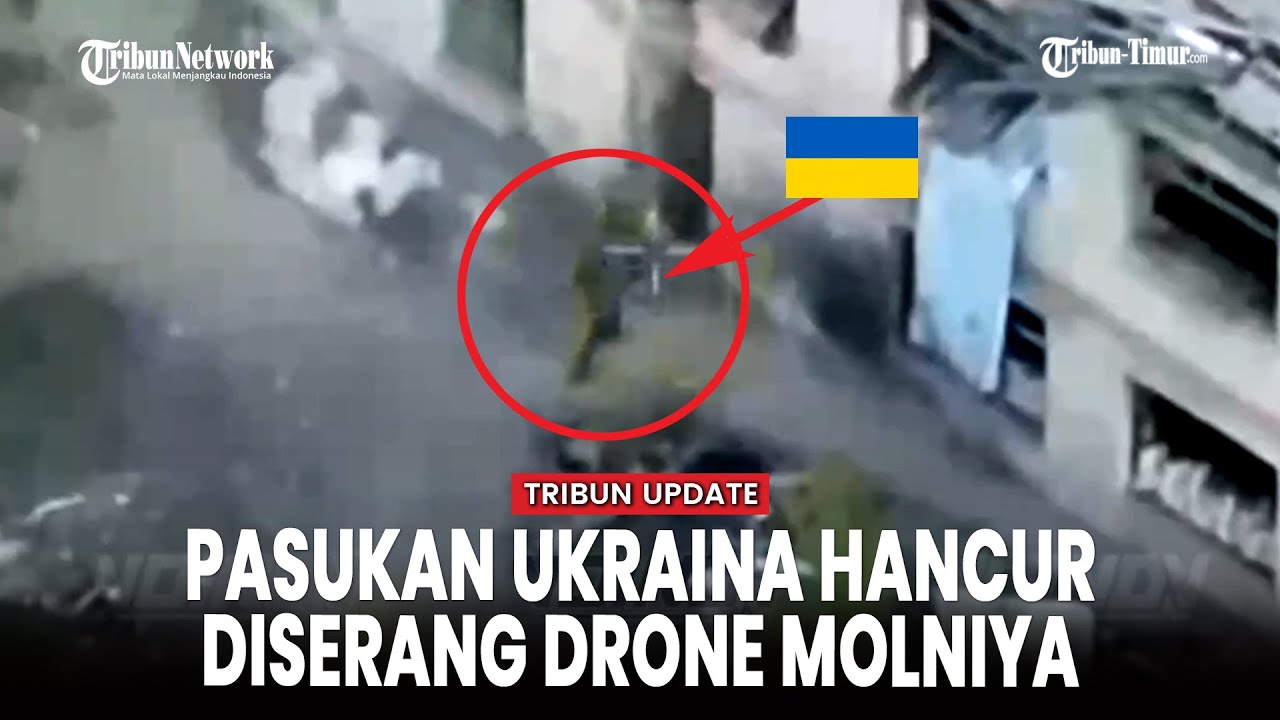 Momen Drone FPV ,Molniya-2' Rusia Hantam Pasukan dan Kendaraan Ukraina di Zaporozhye