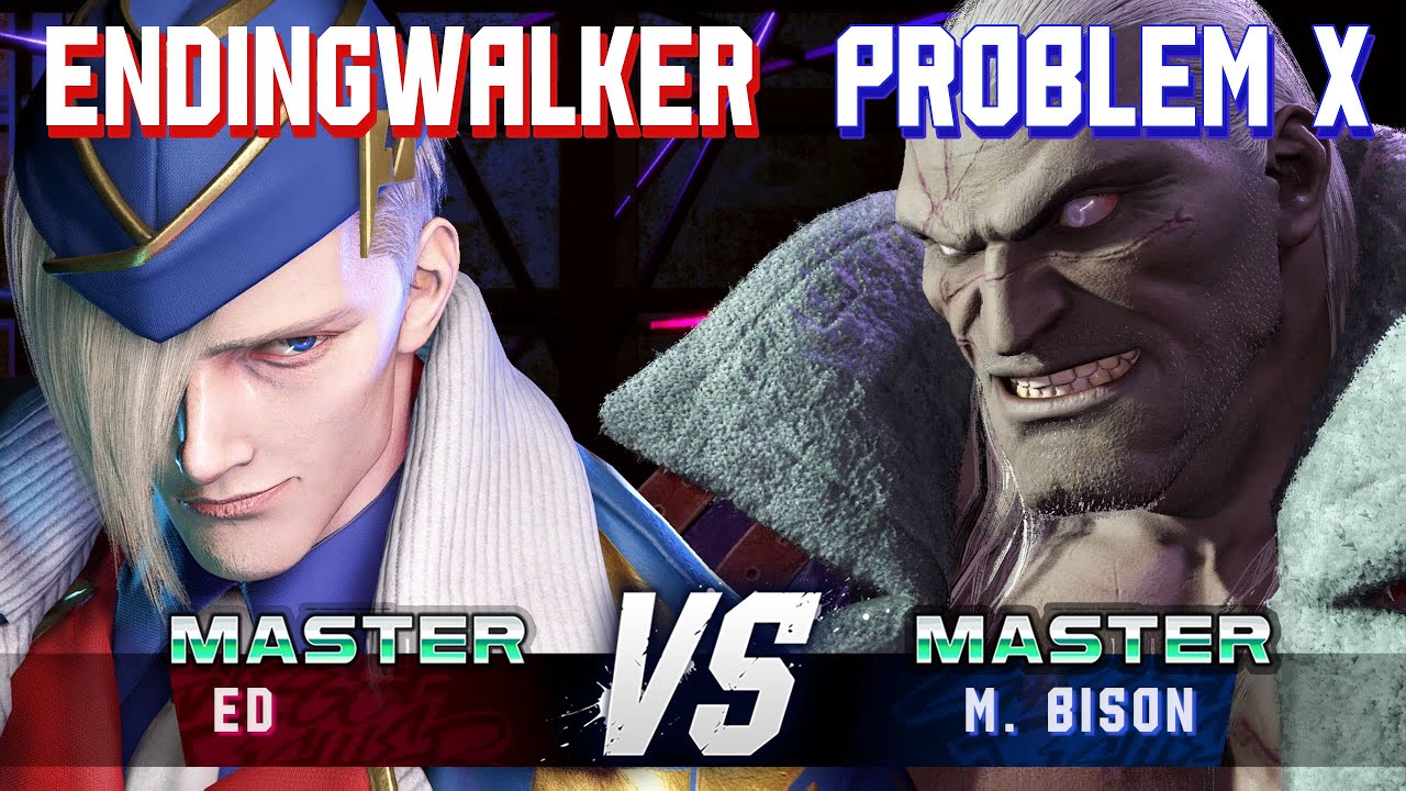 SF6 ▰ ENDINGWALKER (Ed) vs PROBLEM X (M.Bison) ▰ High Level Gameplay