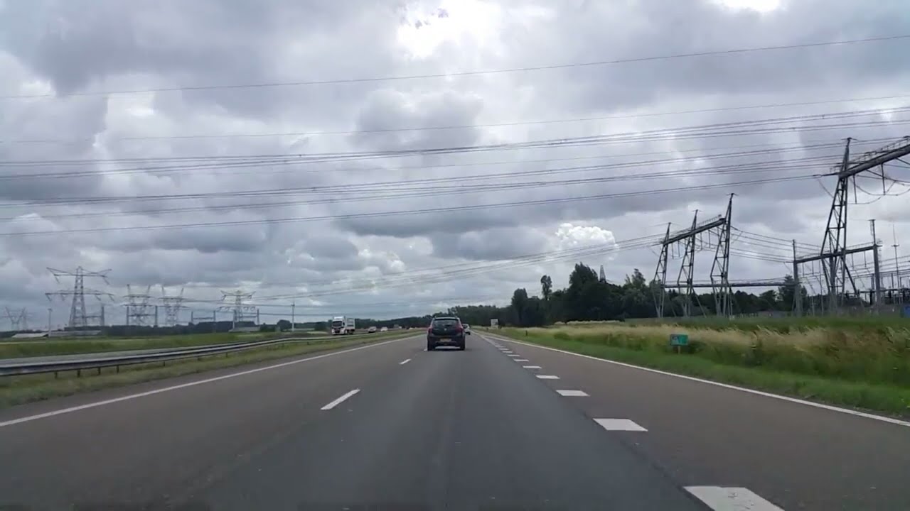 Dashcam Beelden Emmeloord: A6 Knooppunt Emmeloord ----》Ketelbrug ----》Knooppunt Almere.
