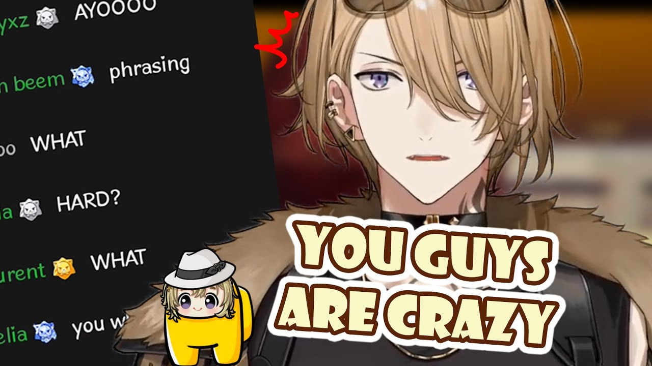 The chat went wild because of Luca's phrasing