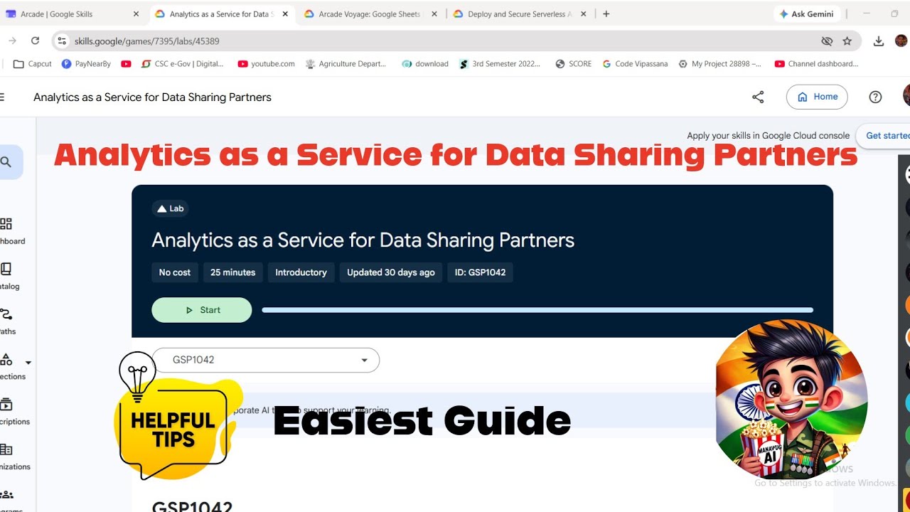 Analytics as a Service for Data Sharing Partners #GSP1042 #qwiklabsarcade2026