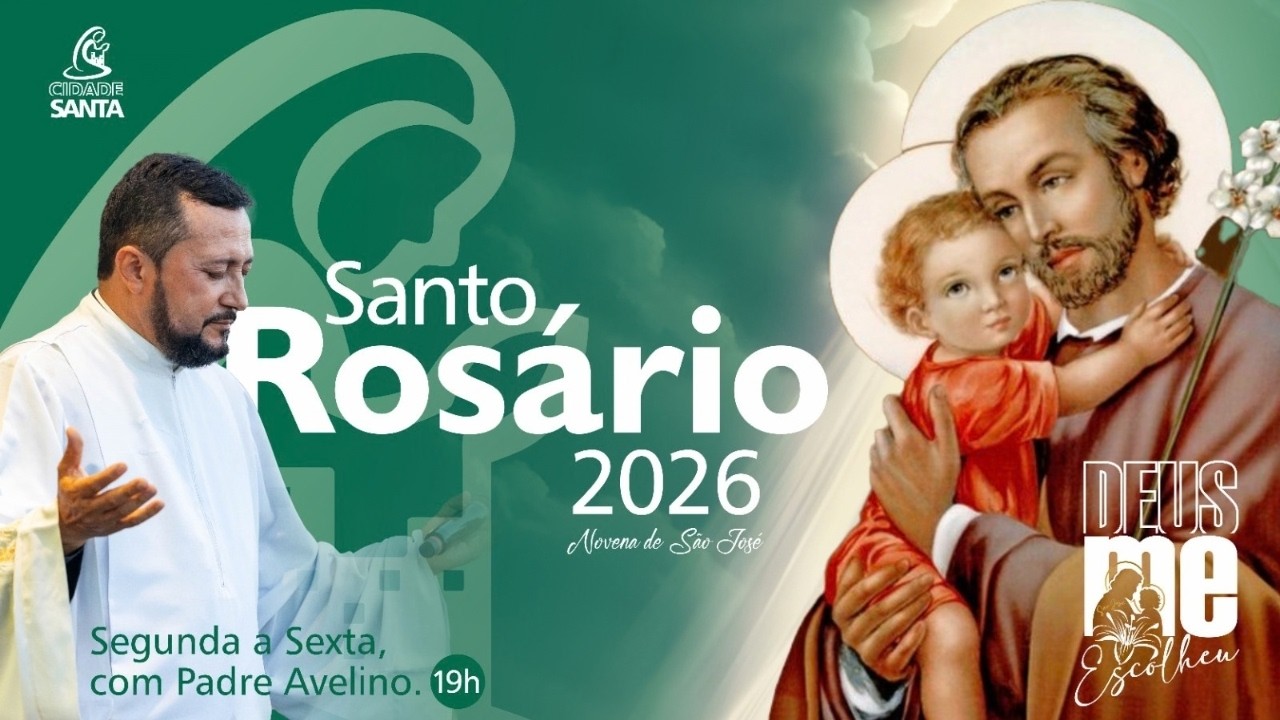 Santo Rosário com Padre Avelino | 4° DIA | NOVENA À SÃO JOSÉ