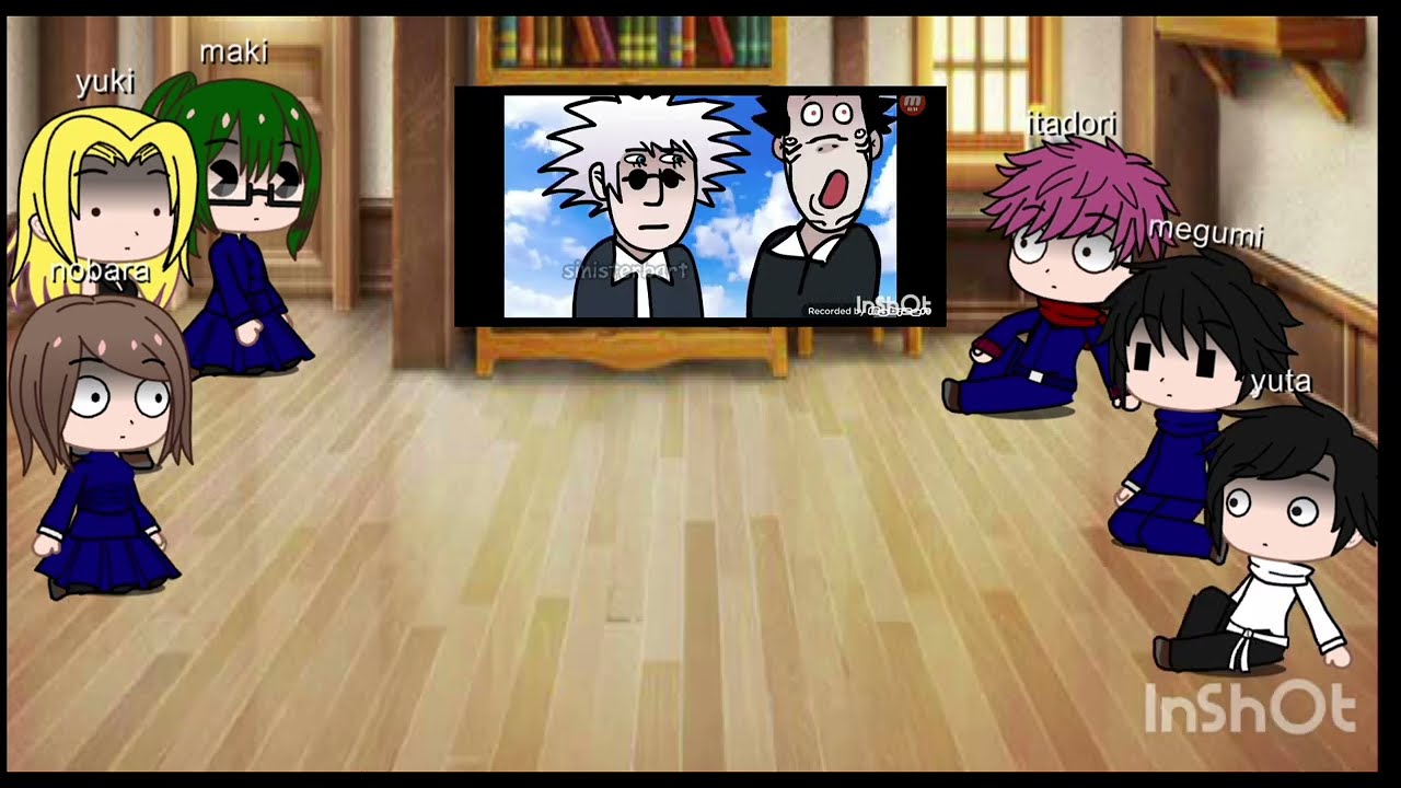 jujutsu kaisen react to gojo and sukuna meet super senior satoru gojo [[ jujutsu kaisen]] #gachaclub