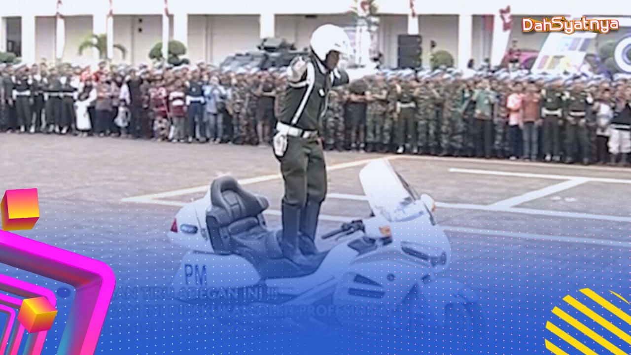 Aksi Ekstrim Para Anggota Polisi Militer Dengan Motornya | DAHSYATNYA HUT PASPAMPRES KE 72 PART 4