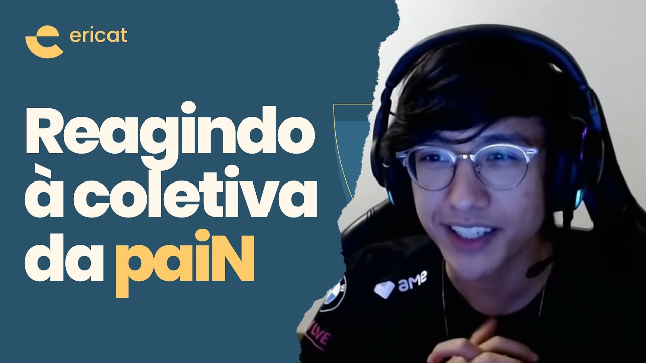 ERICAT REAGINDO &Agrave; COLETIVA DA PAIN GAMING P&Oacute;S FINAL DO CBLOL 2021