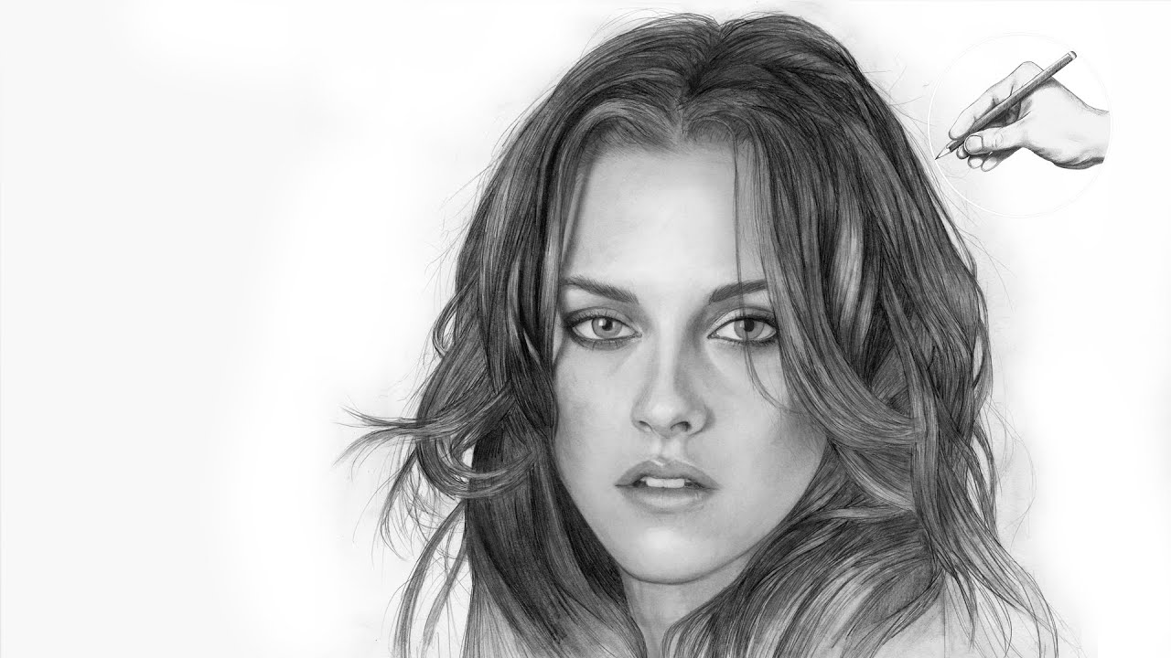 KRISTEN STEWART | ✎ PORTRAIT ZEICHNUNG | Speed Drawing Bella Swan Twilight zeichnen lernen