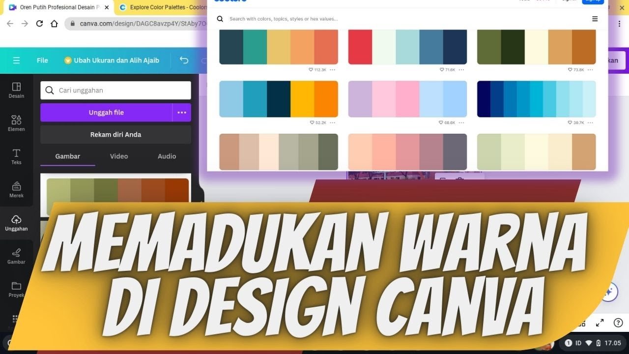 Cara Memadukan Warna di Canva